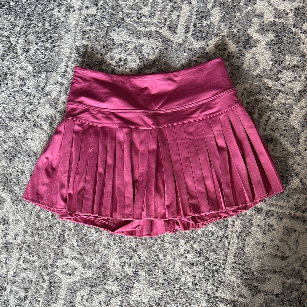 Gold Hinge Raspberry Pleated Golf/Tennis Skort